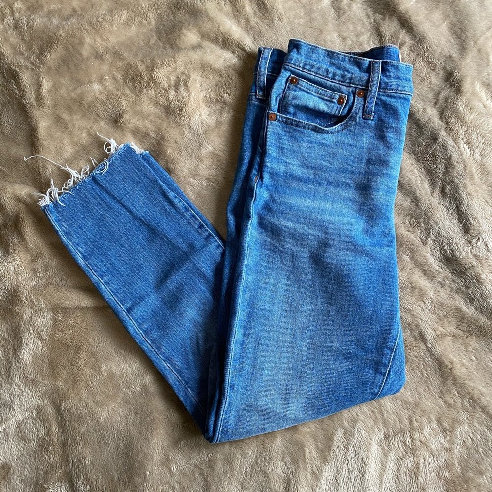 Madewell high rise slim crop boy jean